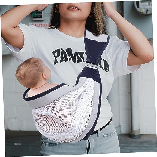 Baby Carrier Sling for Newborns,Adjustable Infant Wrap Carrier with Shoulder Support,Hands-Free Baby Holder for Moms & Dads, Lightweight Breathable Baby Carry Bag for 0-36 Months