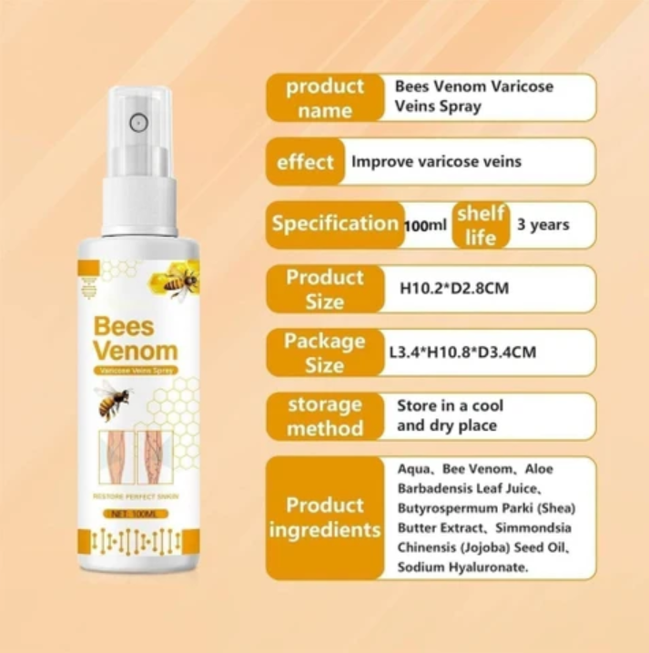 Bee Venom Spider Veins Spray Pack of 2
